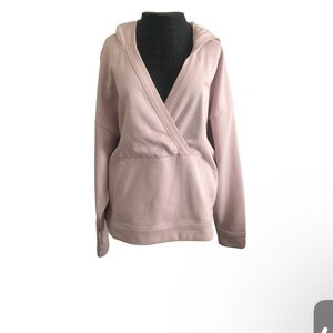 Puma Women's Wrap Hoodie in Dusty Pink